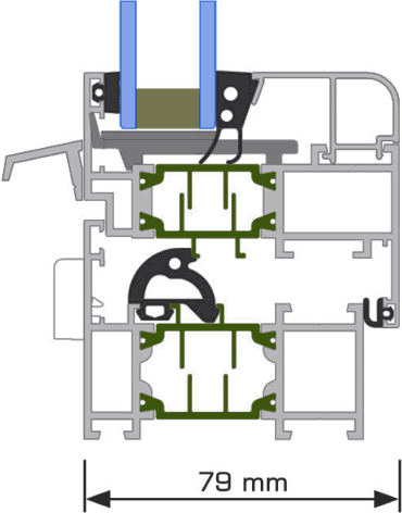 MB-70 Aluminiumprofil Querschnitt