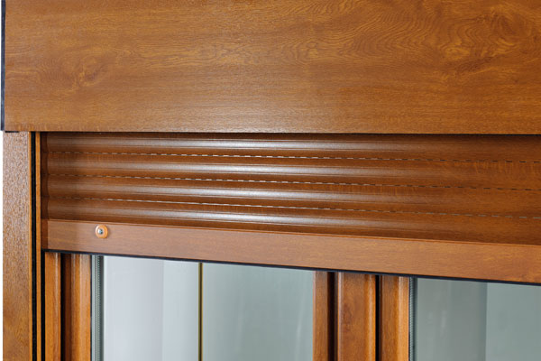 Aufsatz Rolladen Holzdekor Golden Oak Fenster Drutex